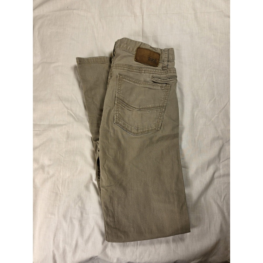 BKE Jake Straight Jeans Mens 32x32 Beige Regular Fit Stretch Denim Casual Pants